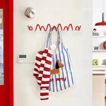 Porte manteau mural rouge - Vignette | Porte manteau