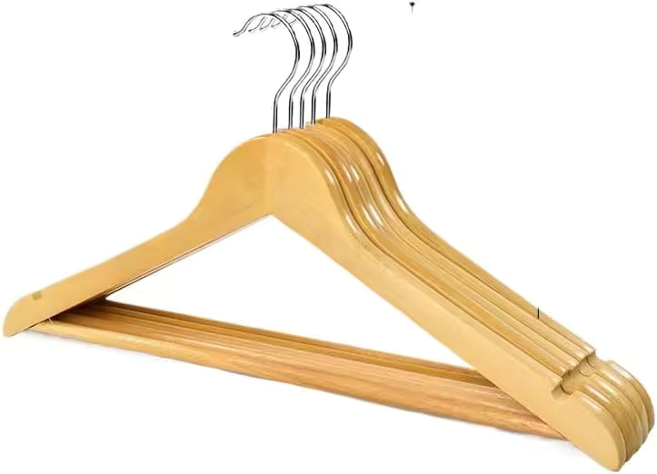 Cintre en bois beige