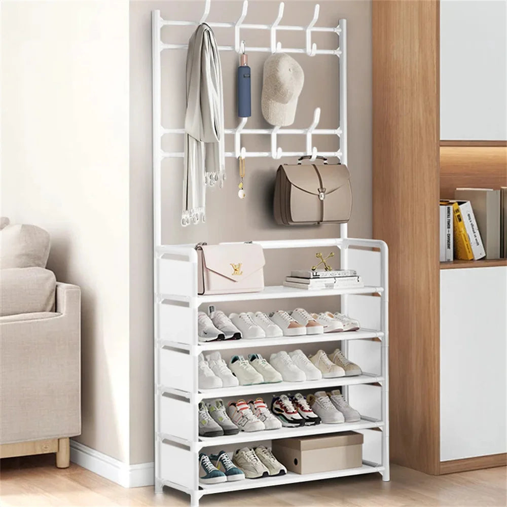 Meuble chaussure et porte manteau angle de vue différent