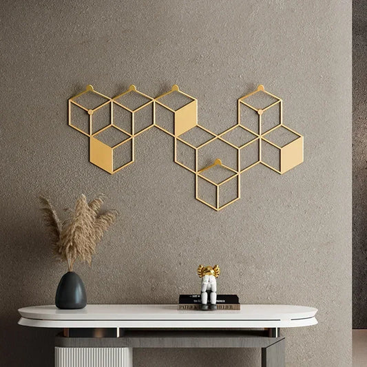 Patère dorée entrée