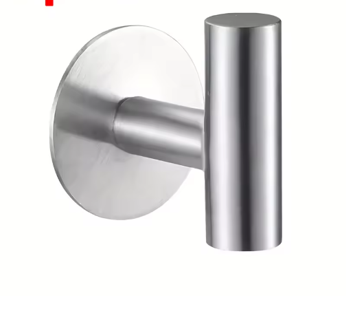 Patère salle de bain argent