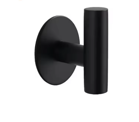 Patère salle de bain noir