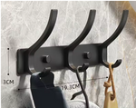 Porte manteau Mural noir - Vignette | Porte manteau