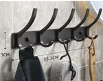 Porte manteau Mural noir - Vignette | Porte manteau