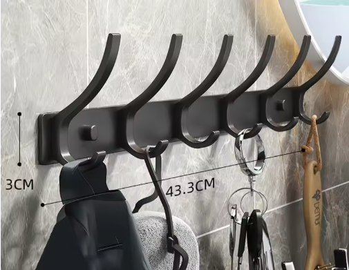 Porte_manteau_Mural_noir 6