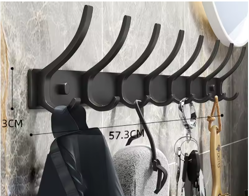 Porte_manteau_Mural_noir 8