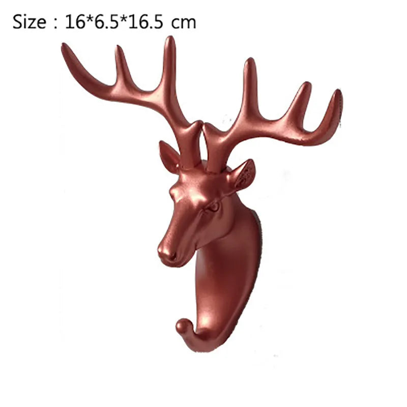 Porte manteau animaux cerf rouge