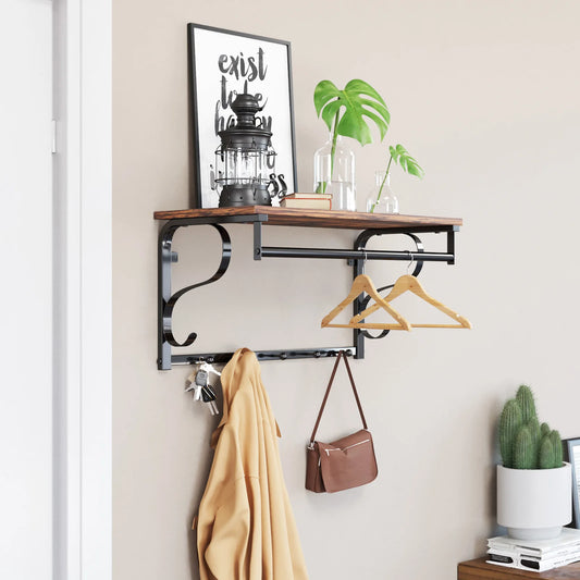 Porte manteau avec étagère entrée