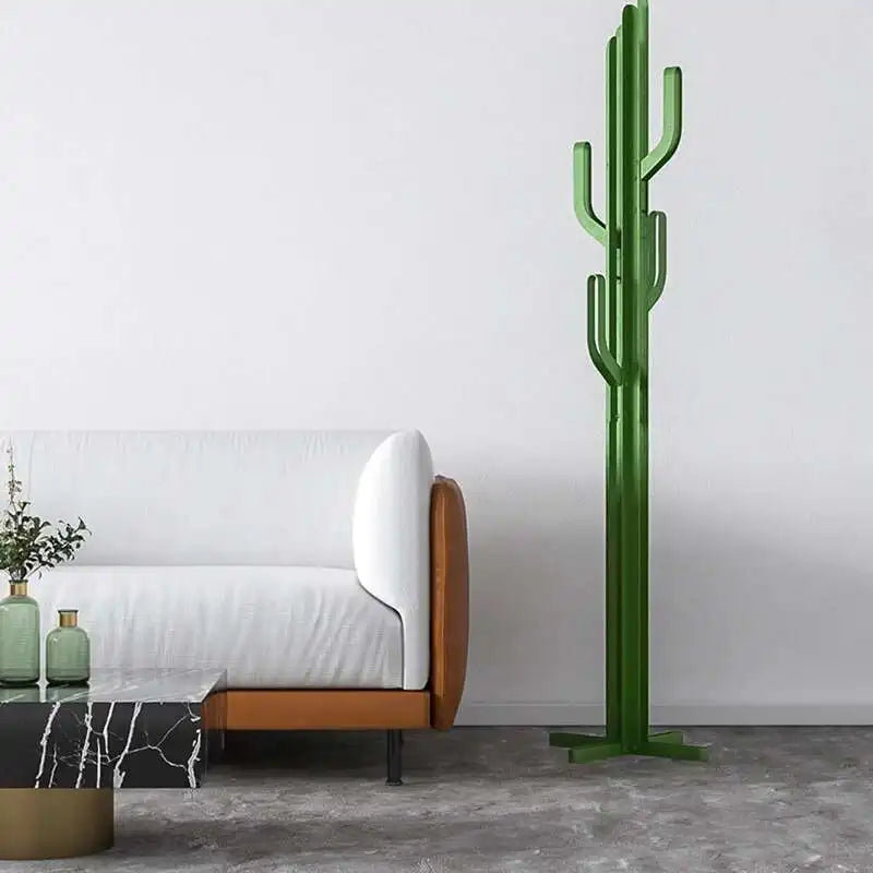 Porte manteau cactus vert.