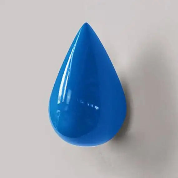 Porte manteau mural bleu goutte