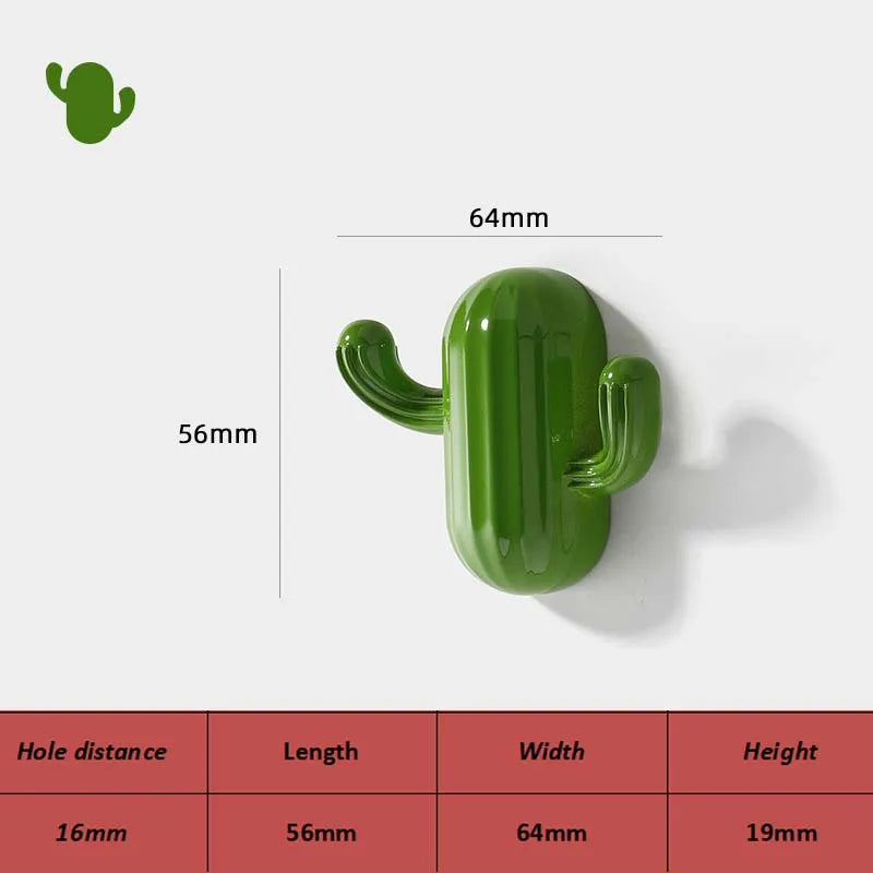 Porte manteau cactus rouge