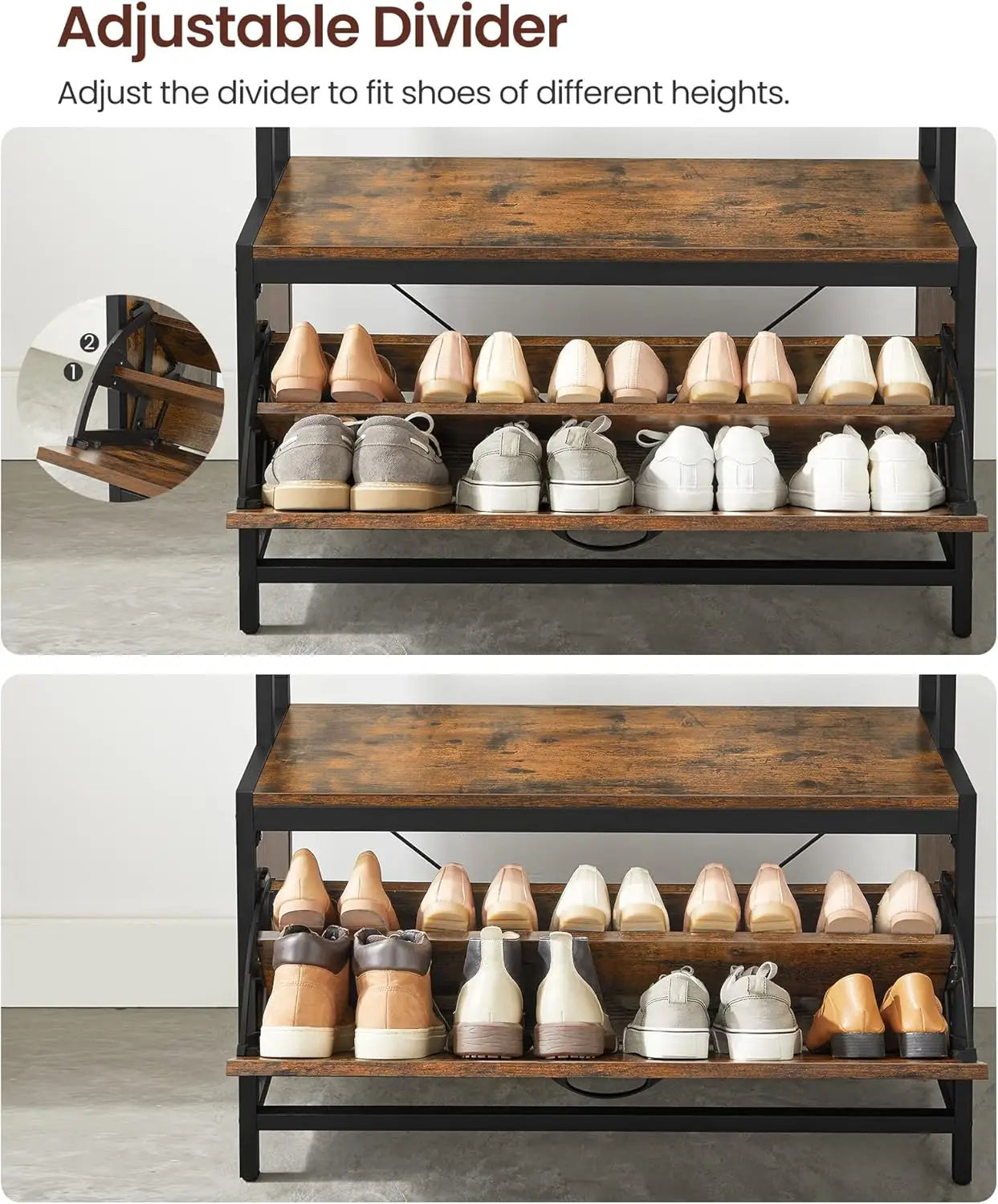 Porte manteau avec rangement