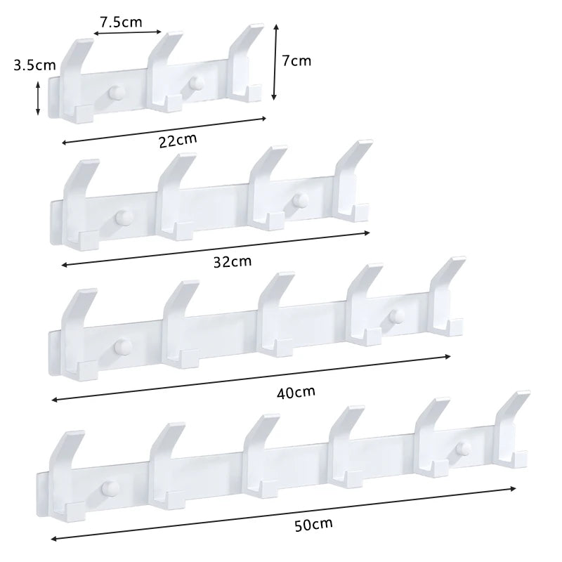 Porte manteau blanc mural