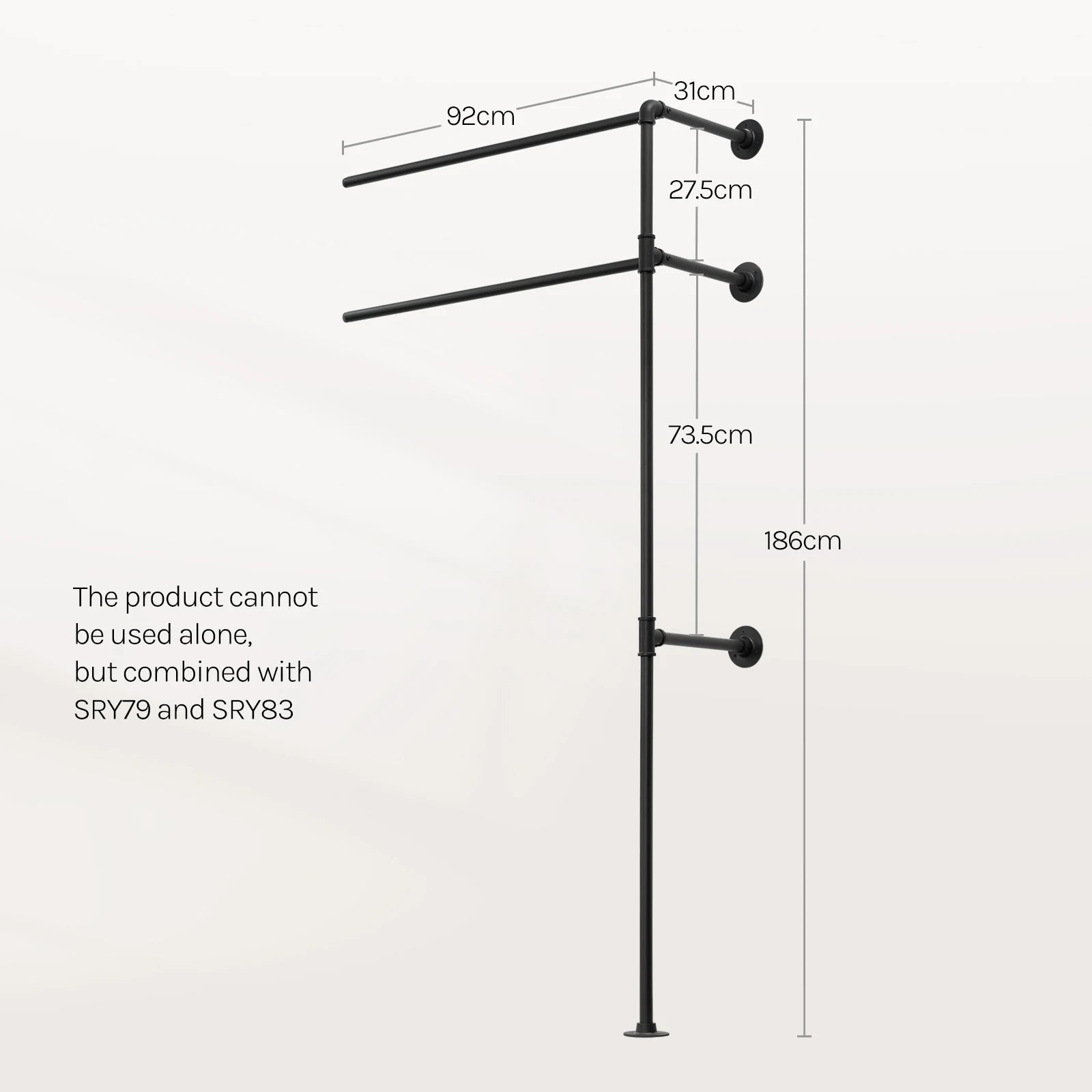 Portant à vêtement industriel