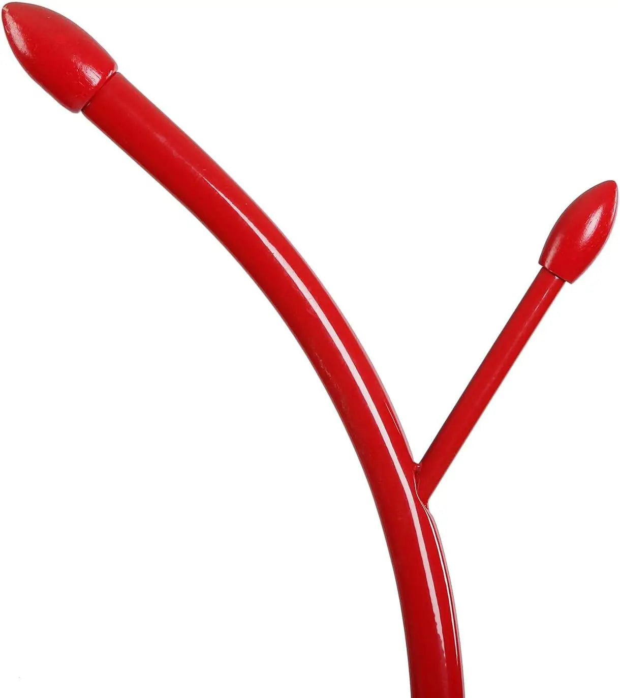 Porte manteau rouge sur pied