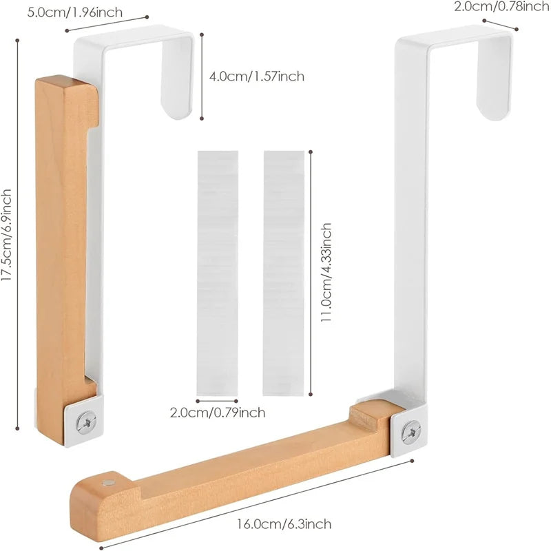 Patère bois et métal