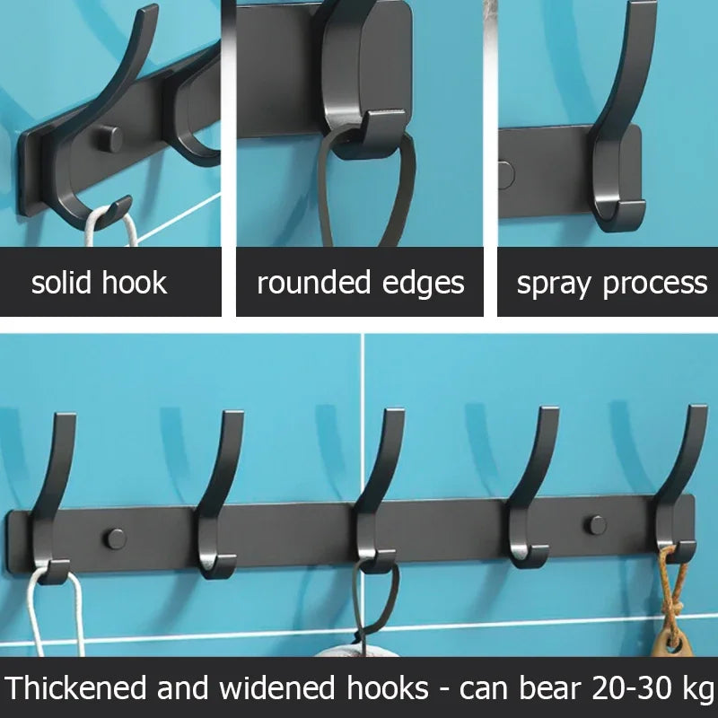 Porte manteau Mural noir