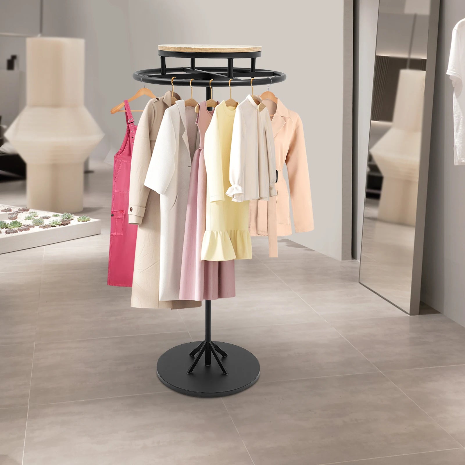 Présentoir vêtement magasin