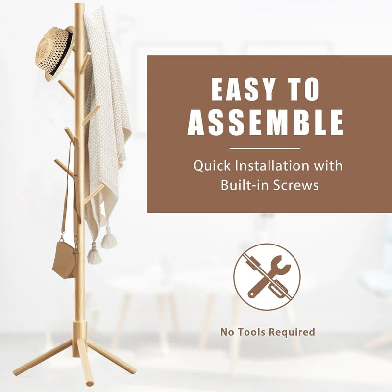 Porte manteau en forme d' arbre