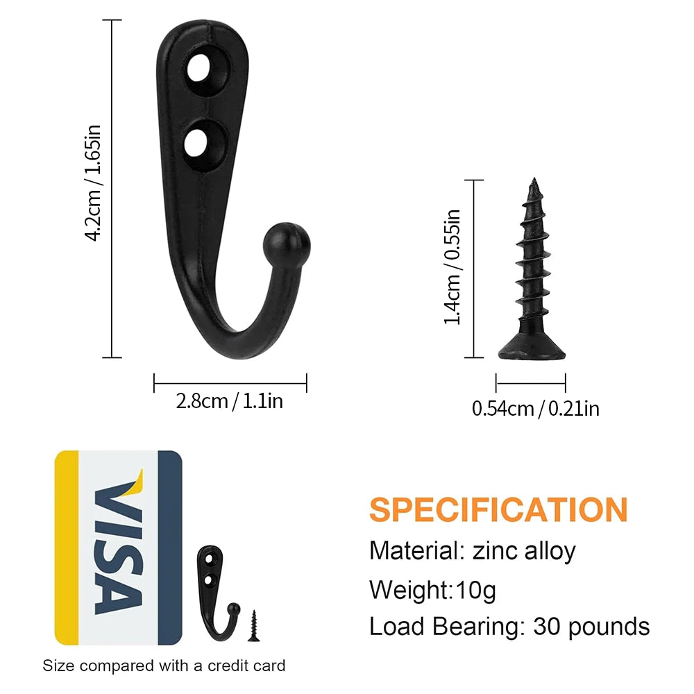 Crochet fixation mural