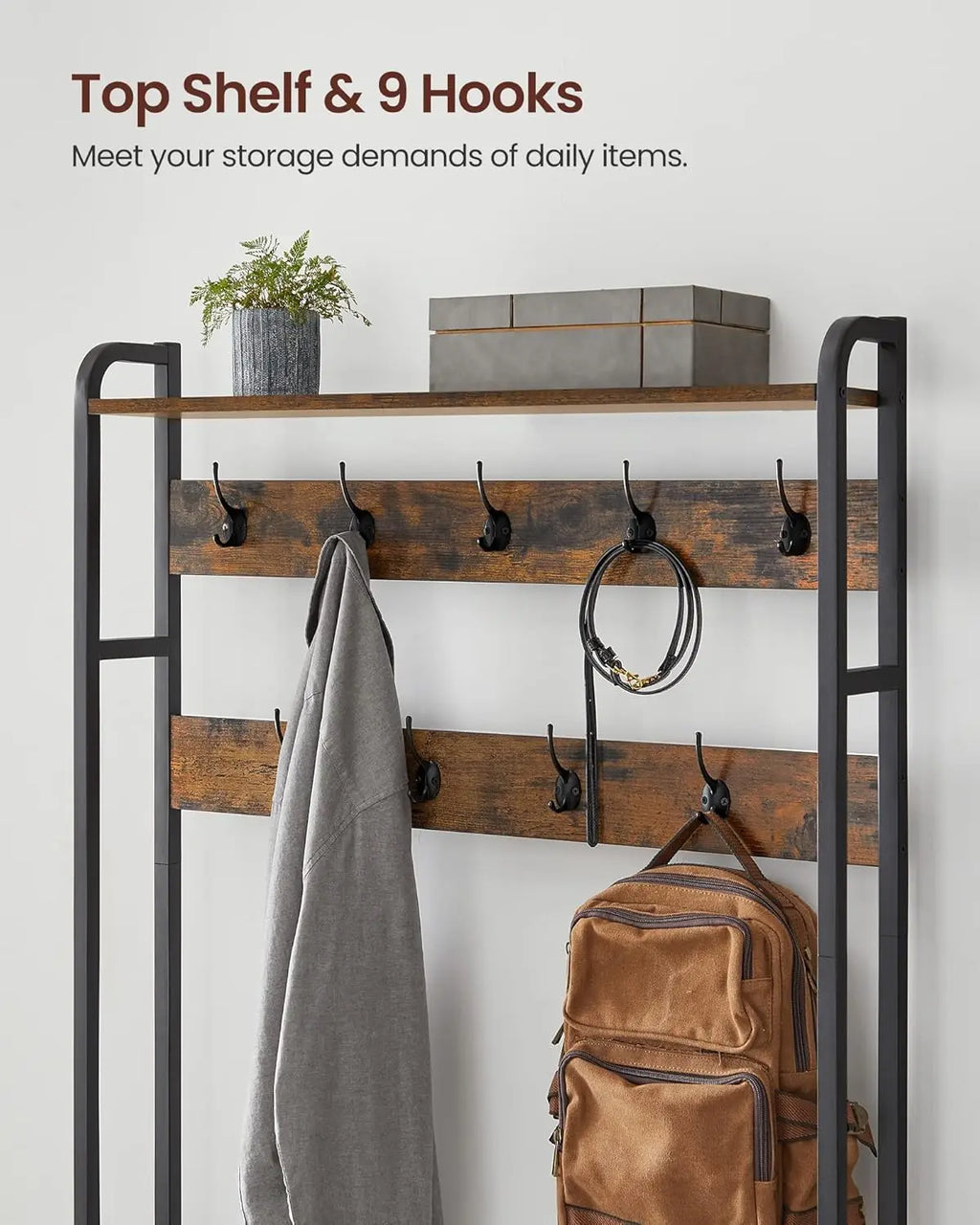 Porte manteau avec rangement