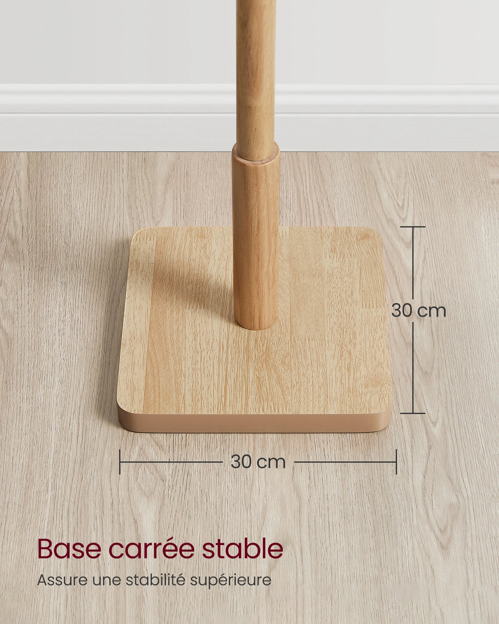 Porte manteau bois pied