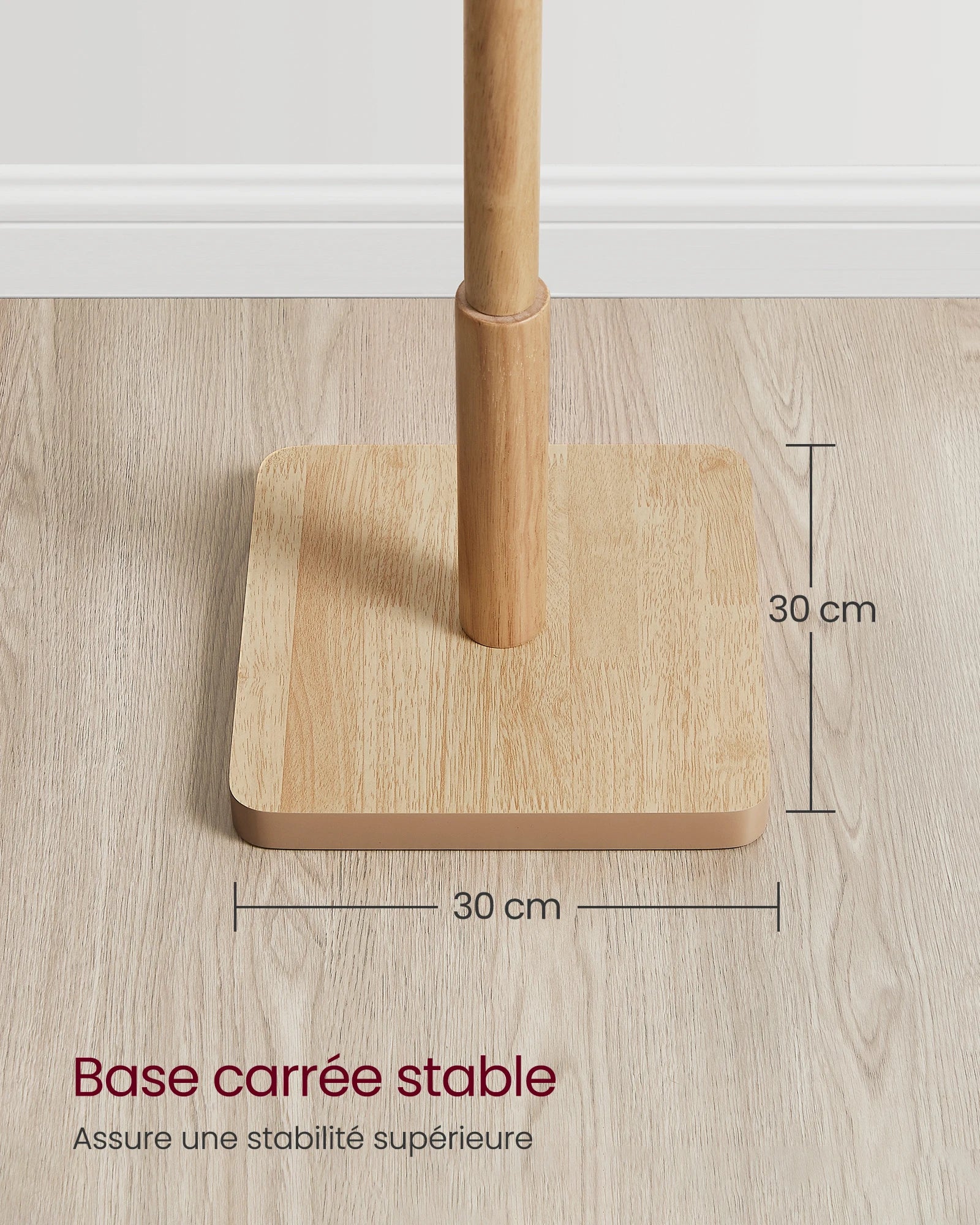 Porte manteau bois pied