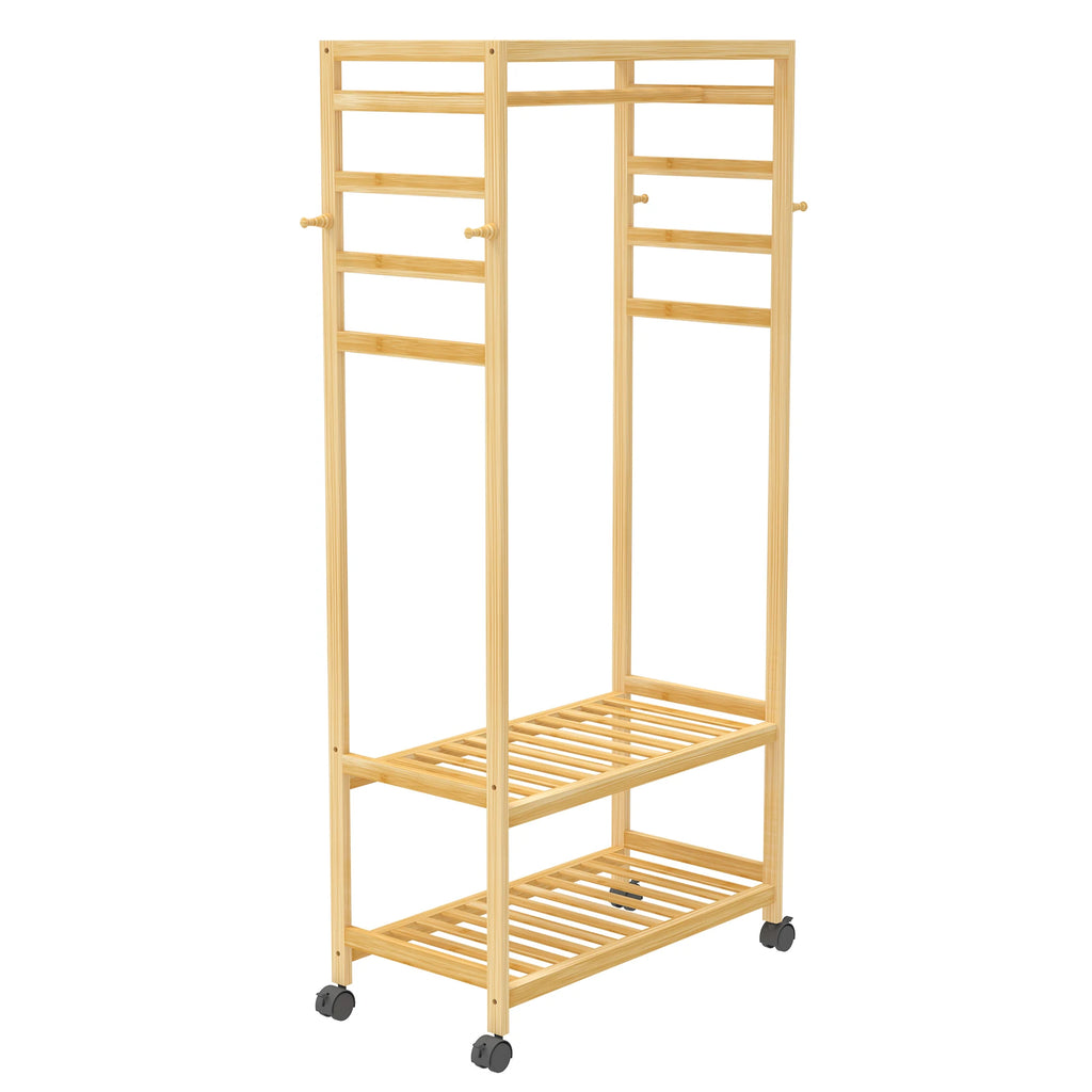 Portants vetements en bois