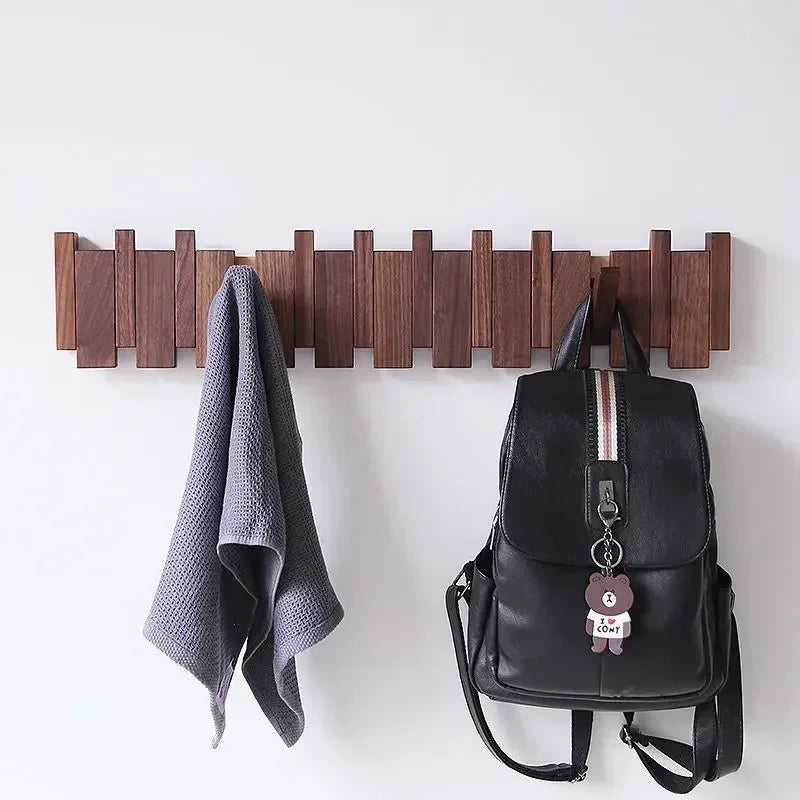 Porte manteau mural en bois