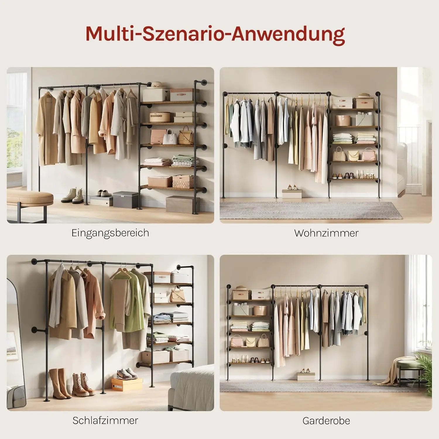 Portant à vêtement industriel