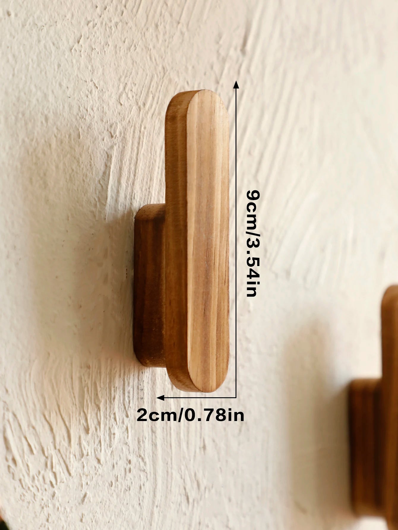 Porte manteau bois naturel